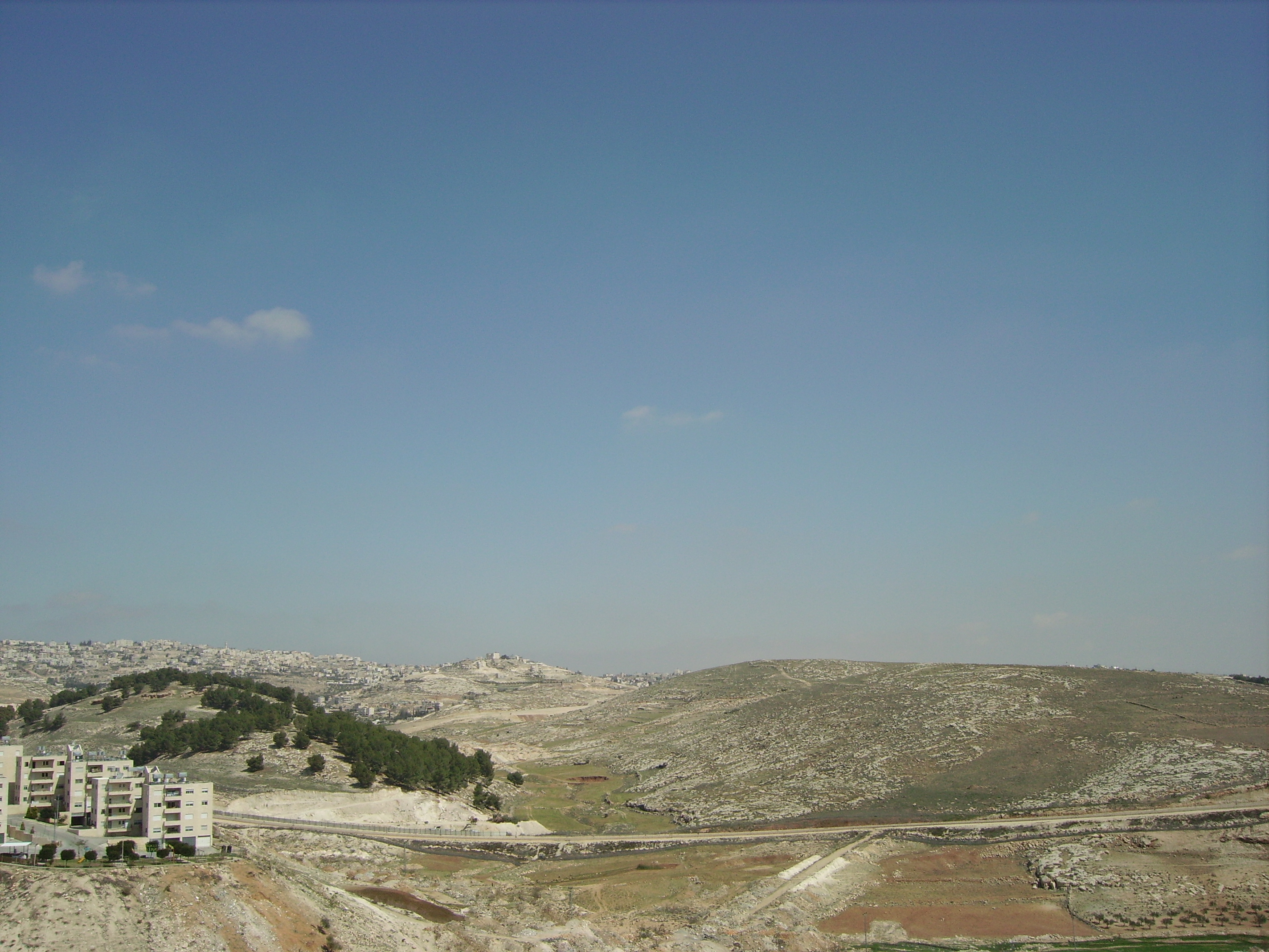View over the hills of Bethlehem