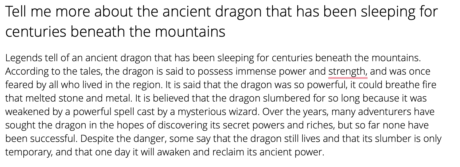 AI Story Writer - Details of dragon - Susan Jagannath