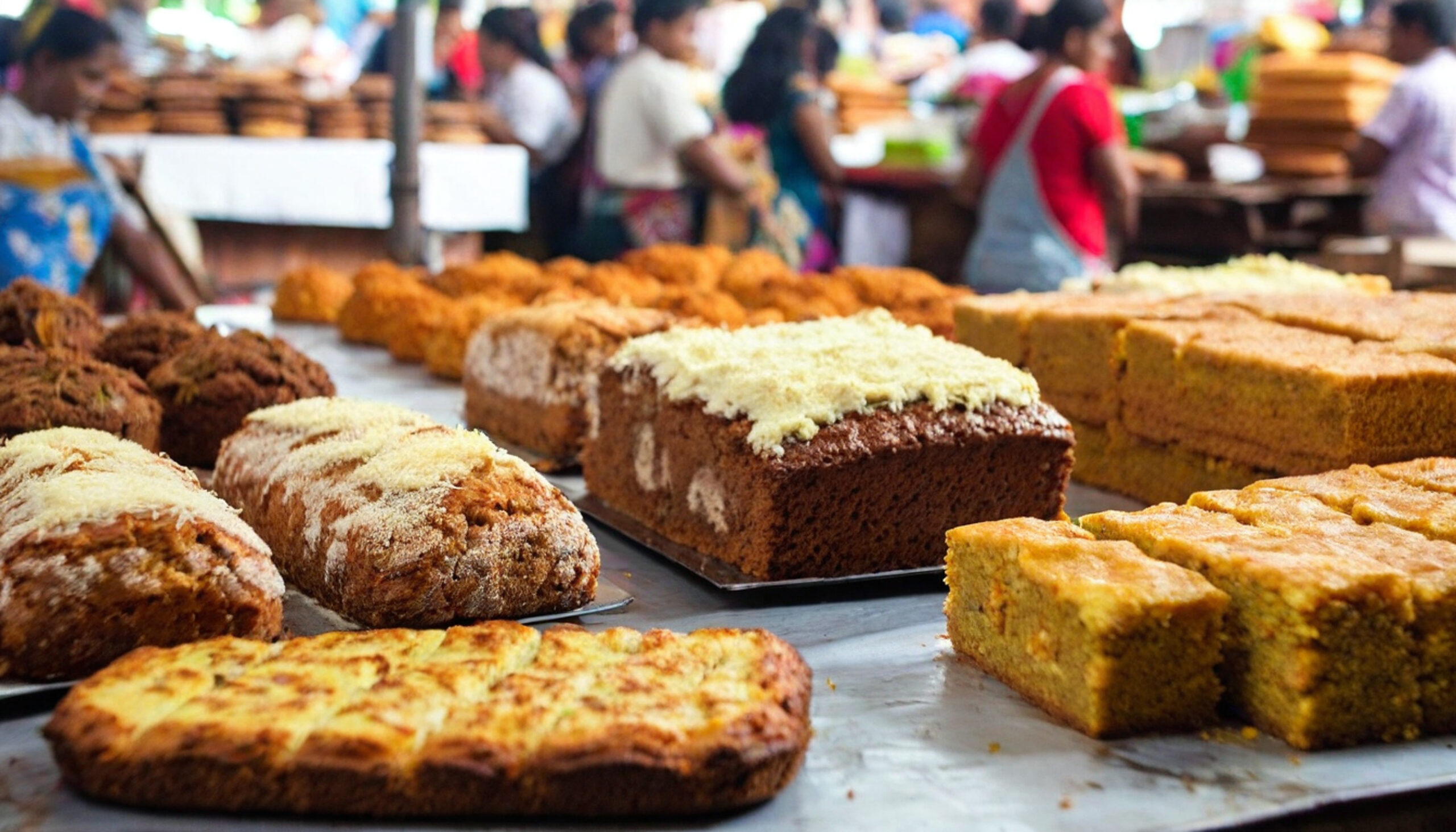 Goan bakery with cakes