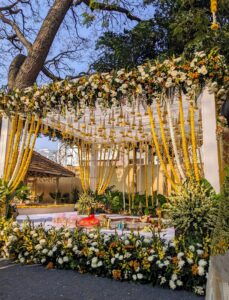 The wedding pandal